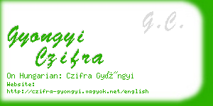 gyongyi czifra business card